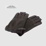 Перчатки мужские MFK Gloves M233 Кожа оленя Шерстяная подкладка Черные DEER BLACK Размер 10,5  Черный