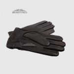 Перчатки мужские MFK Gloves M233 Кожа оленя Шерстяная подкладка Черные DEER BLACK Размер 10,5  Черный