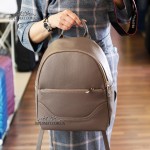 Рюкзак женский EMANUELA FERRETTI 85454 Кожаный GREY floater Серый