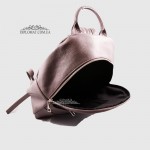 Рюкзак женский EMANUELA FERRETTI 85454 Кожаный GREY floater Серый