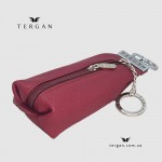 Ключница TERGAN 0193 Стильная Кожаная для ключей среднего размера на молнии  BORDO FLOATER 