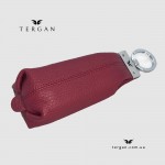 Ключница TERGAN 0193 Стильная Кожаная для ключей среднего размера на молнии  BORDO FLOATER 
