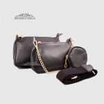 Сумка Женская Кожаная EMANUELA FERRETTI 85497D  BLACK floater Черный