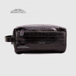 Несессер Кожаный Дорожная мужская косметичка GUARD 1903  SIYAH CROCO Черный