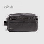 Несессер Кожаный Дорожная мужская косметичка GUARD 1903  SIYAH FLOATER Черный Черный