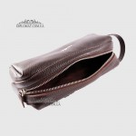 Несессер кожаный Дорожная мужская косметичка GUARD 1792  KAHVE FLOATER Коричневый Коричневый