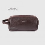 Несессер кожаный Дорожная мужская косметичка GUARD 1792  KAHVE FLOATER Коричневый Коричневый