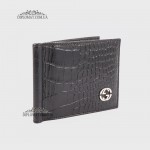 Зажим для денег GUCCI 1228  CROCO BLACK 