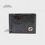 Зажим для денег GUCCI 1228  CROCO BLACK 