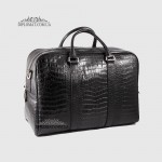Сумка Дорожная Кожаная GUARD 10134  CROCO BLACK 