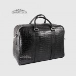 Сумка Дорожная Кожаная GUARD 10134  CROCO BLACK 