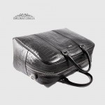 Сумка Дорожная Кожаная GUARD 10134  CROCO BLACK 