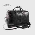 Сумка Дорожная Кожаная GUARD 10134  CROCO BLACK 