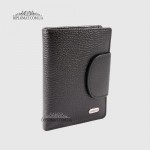 Кошелек женский CANPELLINI 967 Кожаный Среднего размера На кнопке 7 BLACK FLOATER Черный  Черный
