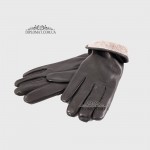 Перчатки мужские Кожаные Олень Подкладка Шерсть HARMON 640deer Черный DEER BLACK  9,5 Черный
