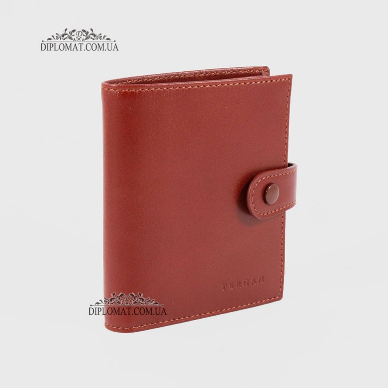 Визитница кожаная для дисконтных карт TERGAN 1323  22TABA RUSTIC Коричневая