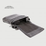 Сумка мужская кожаная с ремнем Через плечо закрывается клапаном GUARD 1754  SIYAH FLOATER Черный Черный