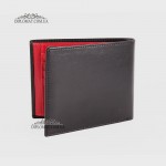Портмоне мужское TERGAN 1464 для карточек и денег из натуральной кожи  SIYAH RUSTIC/KIRMIZI RUSTIC Черный Красный