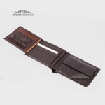 Портмоне мужское TERGAN 1465 кожаное с монетницей на кнопке  KAHVE FLOATER