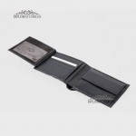 Портмоне мужское TERGAN 1465 кожаное с монетницей на кнопке  LACIVERT FLOATER Синий