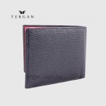 Портмоне мужское TERGAN 1465 кожаное с монетницей на кнопке  LACIVERT FLOATER/KIRKIZI FLOATER 