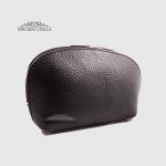 Косметичка женская GIADA PELLE 0028 Кожаная Среднего размера На одно отделение  BLACK floater Черный