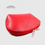 Косметичка женская EMANUELA FERRETTI 0028 Кожаная Среднего размера На одно отделение  RED floater Красный/Розовый