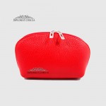 Косметичка женская EMANUELA FERRETTI 0028 Кожаная Среднего размера На одно отделение  RED floater Красный/Розовый