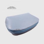 Косметичка женская GIADA PELLE 0028 Кожаная Среднего размера На одно отделение  L.BLUE floater Синий