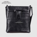 Сумка мужская Через плечо Кожаная BOND NON 1031  281 BLACK Черный Черный