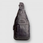 Сумка-слинг рюкзак через одно плечо HILL BURRY 6101  Crazy Horse Black 