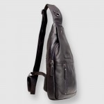 Сумка-слинг рюкзак через одно плечо HILL BURRY 6101  Crazy Horse Black 