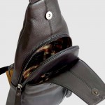 Сумка-слинг рюкзак через одно плечо HILL BURRY 6101  Crazy Horse Black 