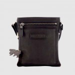 Небольшая компактная сумка через плечо HILL BURRY 3098HB  Crazy Horse Black 
