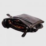 Небольшая компактная сумка через плечо HILL BURRY 3098HB  Crazy Horse Black 