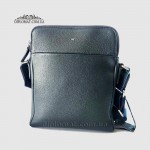 Сумка мужская TERGAN 21408 Кожаная  Через плечо Отделение на металлической молнии  LACIVERT LATIGO Темно Синий Синий