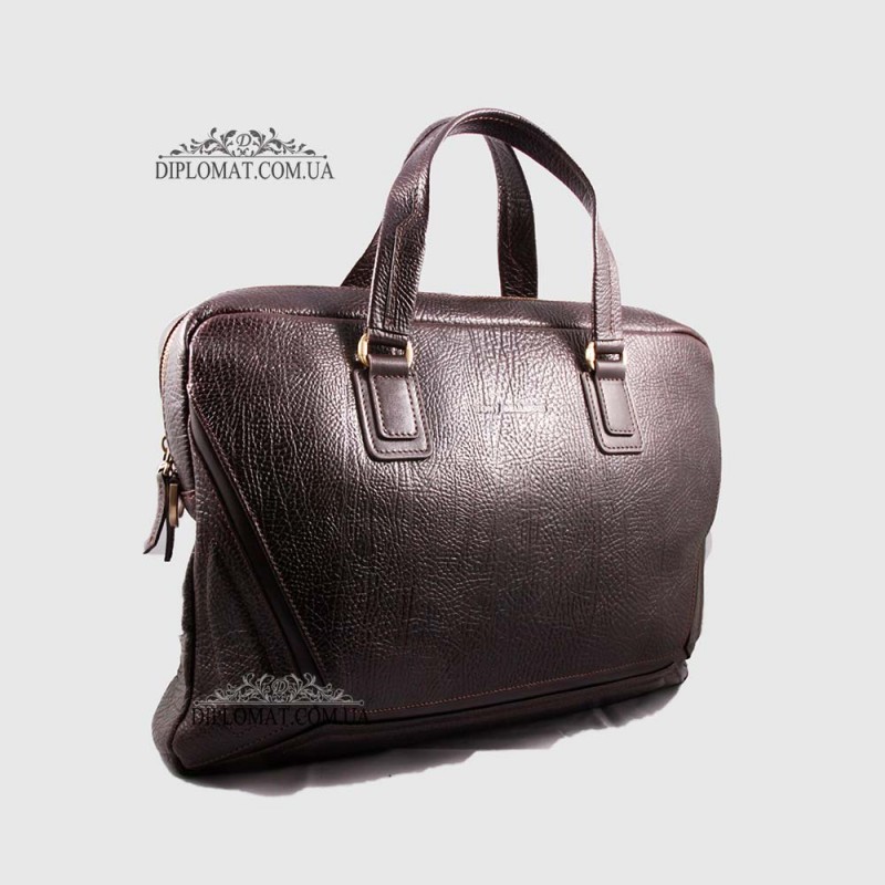 Сумка мужская кожаная TONY BELLUCCI T-5095 для ноутбука и документов А4 886 D.BROWN Коричневый 
