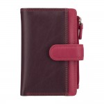 Кошелек женский кожаный VISCONTI RB97 c RFID  Plum Multi  