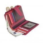 Кошелек женский кожаный VISCONTI RB97 c RFID  Plum Multi  