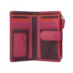 Кошелек женский кожаный VISCONTI RB97 c RFID  Plum Multi  