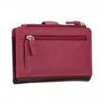 Кошелек женский кожаный VISCONTI RB97 c RFID  Plum Multi  