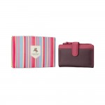 Кошелек женский кожаный VISCONTI RB97 c RFID  Plum Multi  
