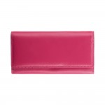 Кошелек женский кожаный VISCONTI HT35 Buckingham c RFID  Fuchsia  