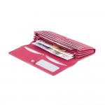 Кошелек женский кожаный VISCONTI HT35 Buckingham c RFID  Fuchsia  