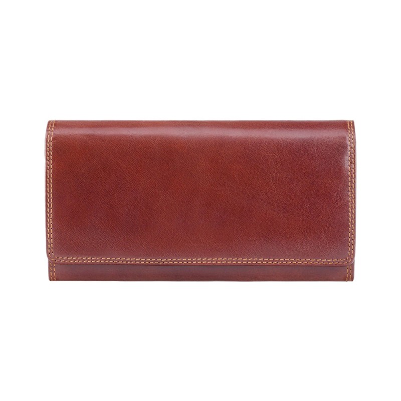 Кошелек женский кожаный VISCONTI MZ12 Maria c RFID  Italian Brown   