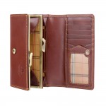 Кошелек женский кожаный VISCONTI MZ12 Maria c RFID  Italian Brown   