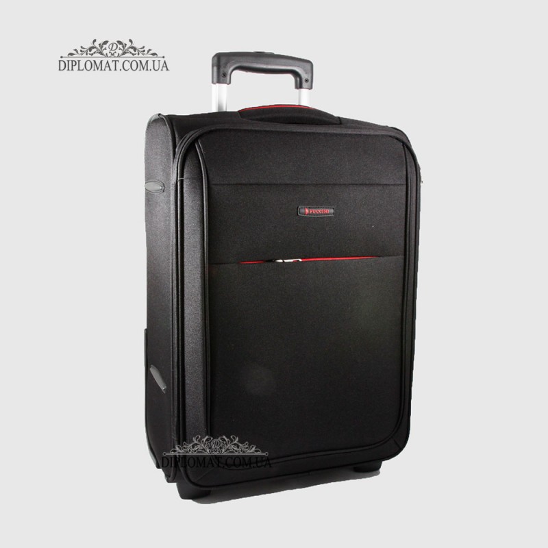 Чемодан Маленький на колесах PUCCINI EM50307C Camerino Мягкий текстильный 52x36x20 cm 1 BLACK Черный 