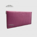 Кошелек-Конверт женский EMANUELA FERRETTI 0020 Под прямую купюру Кожа внутри и снаружи  ViOLET FLOATER Фиолетовый-Бордовый