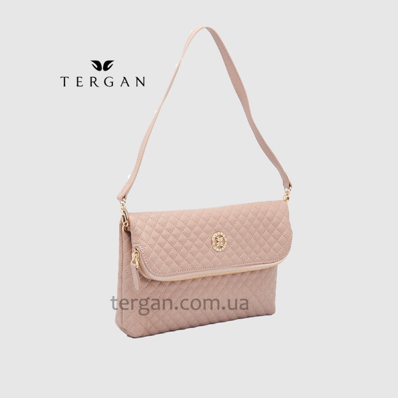 Клатч женский TERGAN 78267 Кожаный  NUDE NAPPA Белый/Бежевый