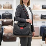 Сумка Женская VALIENTE 1064 Средняя Кожаная Ручка на плечо BLACK Sauvage Черный